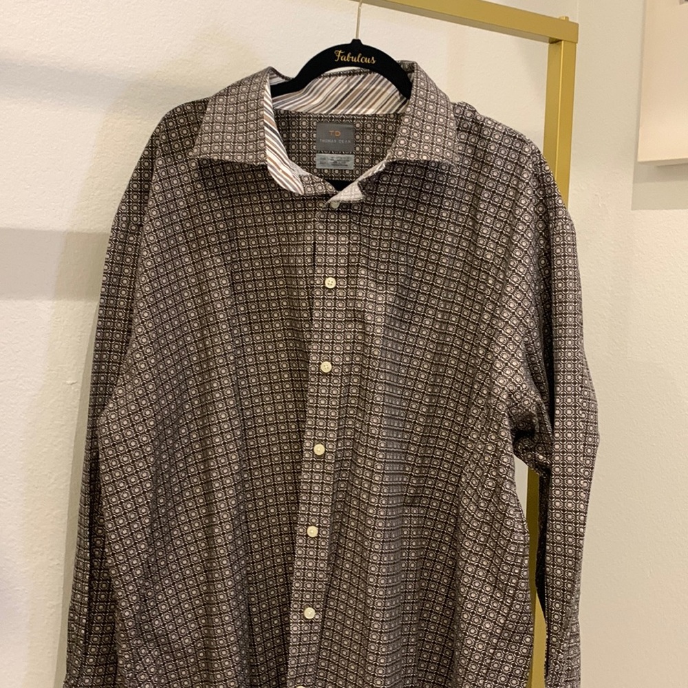 Men’s Big and Tall Thomas Dean Button Up